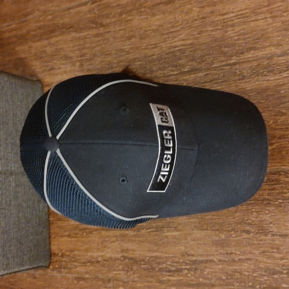 Ziegler CAT Embroidered Logo Navy Blue Adjustable Cap Hat - Picture 3 of 8